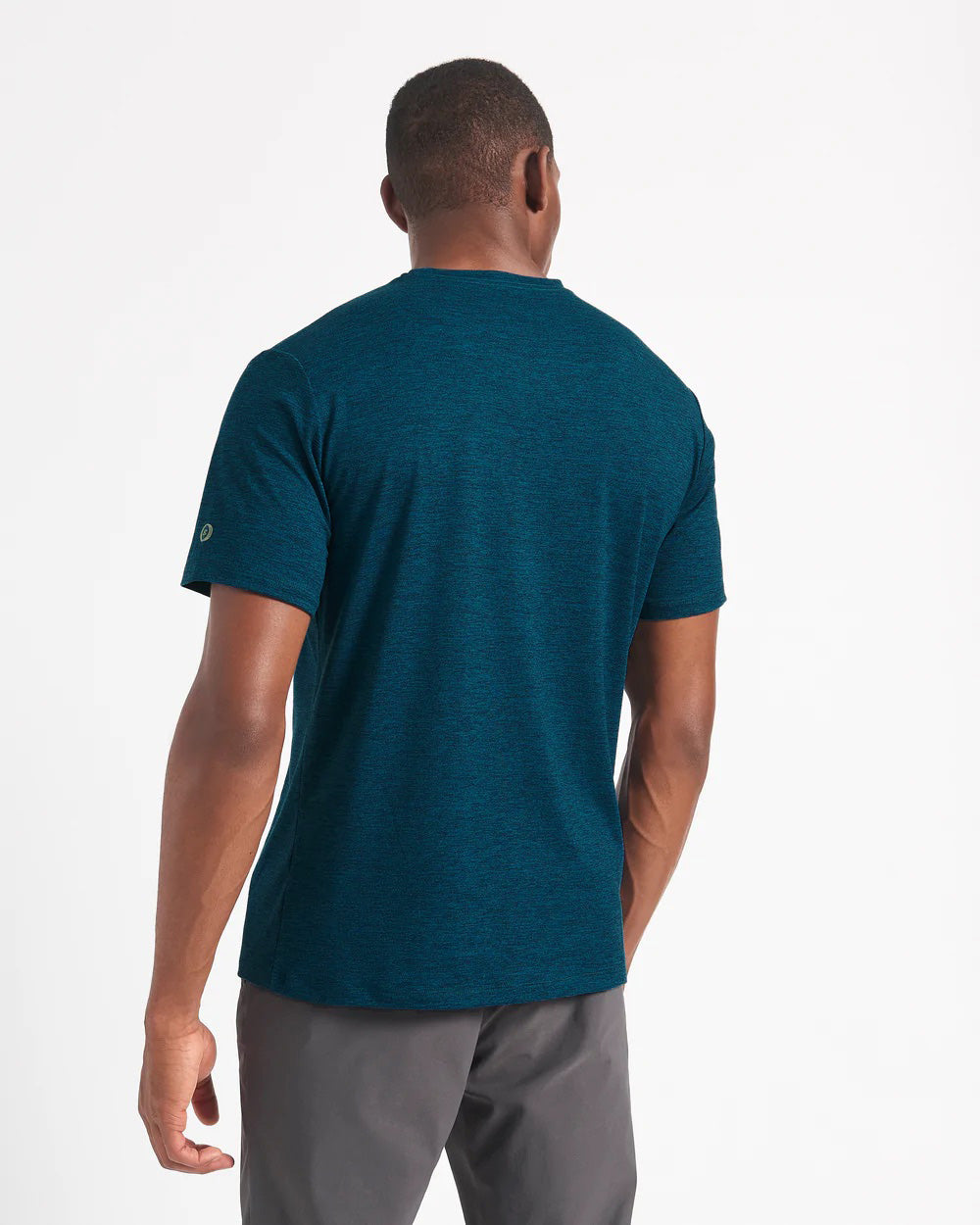 T-Shirt Ben Sherman Performance Stretch Marl Heather Bleu Marine | QXI-82037322